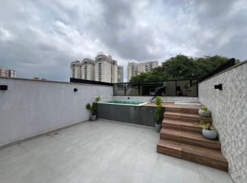 Apartamento · 120m² · 2 Quartos · 2 Vagas · Cobertura com 2 dormitórios à venda e locacao , 120 m² por R$ 845.000,00 - Campestre - Santo André/S