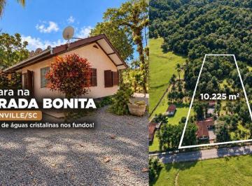 Rural · 180m² · 3 Quartos · 2 Vagas · Chácara na Estrada Bonita em Joinville SC com 10.225m² + córrego de aguas cristalinas nos fundos!