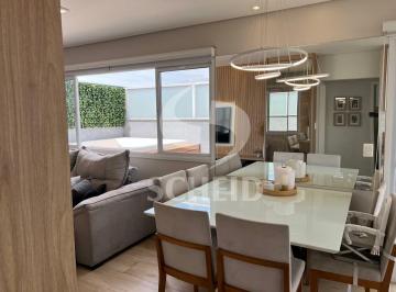 Apartamento · 110m² · 2 Quartos · 1 Vaga · Cobertura com Quintal Privativo à Venda | 2 Dormitórios, Suíte, Churrasqueira e Ofurô | Campo Grande