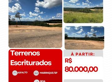Terreno , Mairinque · Terrenos em Mairinque/SP – A partir de R$ 80 mil! Documentação ok!