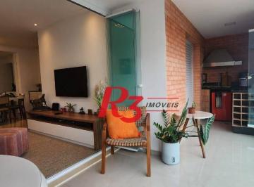 b4cc5fab04ec1aa69383f63c398a1436bf9acf9c · Apartamento com 2 dormitórios para alugar, 119 m² por R$ 12.000,02/mês - Embaré - Santos/SP