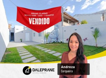 Casa de 3 quartos, Águas Claras · QS 08 AREAL ÁGUAS CLARAS CASA MODERNA COM TRÊS QUARTOS