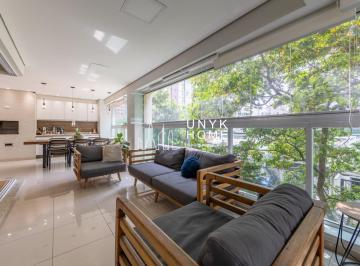 Apartamento · 210m² · 4 Quartos · 2 Vagas · Vila Olímpia: Apartamento de 210 m² para Locação. 4 Suítes, Varanda Gourmet e Elevador Privativo.