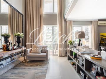 Apartamento · 163m² · 2 Quartos · 2 Vagas · DUPLEX MOBILIADO A VENDA EM MOEMA , 163 M², 2 SUITES, 3 VAGAS