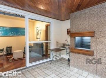 Sacada com churrasqueira · Apartamento 3 quartos e 2 vagas para locação, 122m2 em Petrópolis.