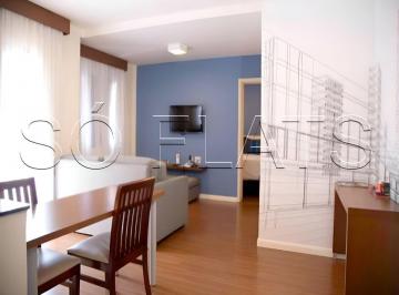 Apartamento · 43m² · 1 Quarto · 1 Vaga · Flat mobiliado disponível para venda com 43m², 01 dorm e 01 vaga