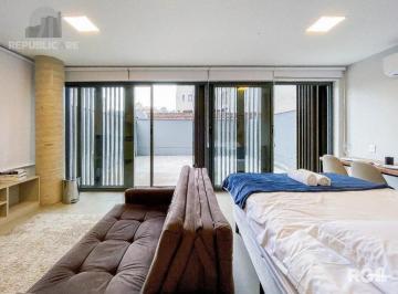 AMBIENTE-INTEGRADO · Apartamento para Alugar no Bairro Auxiliadora - 1 Dormitórios/Quartos e 54 m²