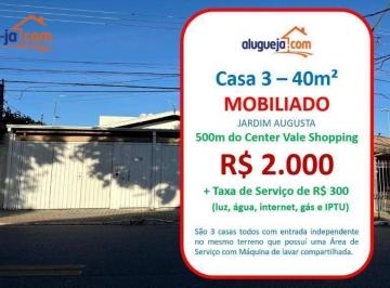 1dacbb0b41838ae206bf5573d32189d8198aff6b · Casa com 1 dormitório para alugar, 40 m² por R$ 2.300,00/mês - Jardim Augusta - São José dos Campos/