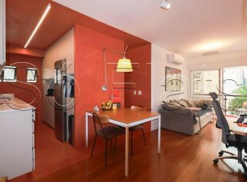 Apartamento · 45m² · 1 Quarto · 1 Vaga · Flat mobiliado à venda no Itaim Bibi com suíte, varanda e 1 vaga