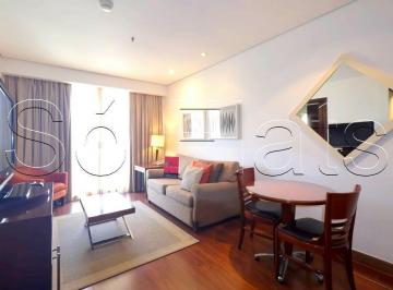 Apartamento · 60m² · 1 Quarto · 1 Vaga · Flat George V, no Itaim, flat alto padrão disponível para venda com 60m², 01 dorm e 01 vaga