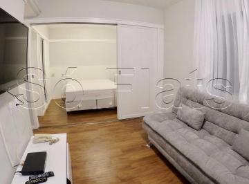 Apartamento · 32m² · 1 Quarto · 1 Vaga · Flat para Locação no Brooklin com vaga de estacionamento incluso.