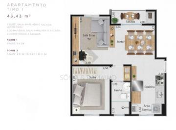 Apartamento · 43m² · 1 Quarto · 1 Vaga · Apartamentos Padrão em Bonfim Paulista (Ribeirão Preto)