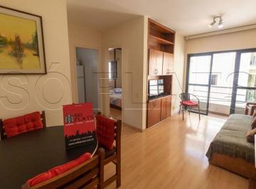 Apartamento · 35m² · 1 Quarto · 1 Vaga · Flat mobiliado com 1x dormitório entre a Av. Nove de Julho e Rua Pamplona espaçoso e aconchegante.