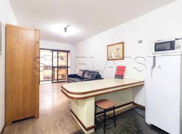 Apartamento · 50m² · 1 Quarto · 1 Vaga · Flat no The Plaza com 50m² 1 dormitório 1 vaga de garagem disponível para locação nos Jardins.