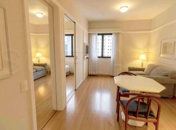 Apartamento · 35m² · 1 Quarto · 1 Vaga · Flat mobiliado reformado, com 1 dormitório em andar alto no Jardim Paulista.