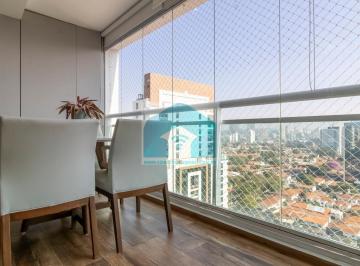 Apartamento · 154m² · 2 Quartos · 3 Vagas · Cobertura duplex mobiliada no Brooklin com amplo terraço e vista livre 154m²