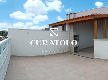 Apartamento · 78m² · 2 Quartos · 1 Vaga · Cobertura Duplex com área gourmet, 2 dorms, suíte e vaga coberta - Vila Bela Vista, Santo André