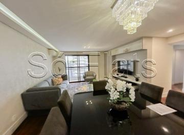 Apartamento · 120m² · 3 Quartos · 2 Vagas · Flat alto padrão em Moema, 03 dorms, próximo ao Shopping Ibirapuera e Pq. Ibirapuera