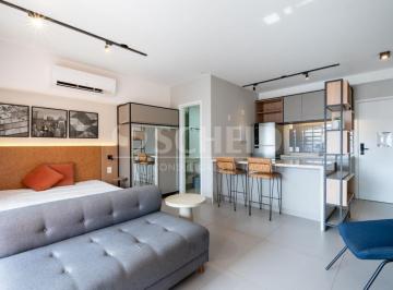 Apartamento · 40m² · 1 Quarto · Studio á Venda no Campo Belo Mobiliado com 40m², 1 quarto.