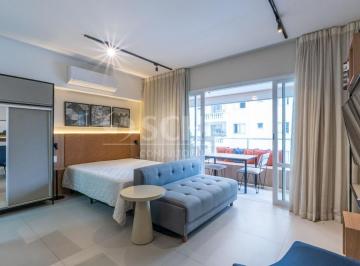 Apartamento · 40m² · 1 Quarto · Studio á Venda no Campo Belo Mobiliado com 40m², 1 quarto.