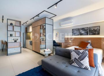 Apartamento · 45m² · 1 Quarto · Studio á Venda no Campo Belo Mobiliado com 40m², 1 quarto.