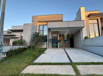 1e64df60054f7a3165fbe90411f565187310f126 · CA0157 - BELÍSSIMA CASA TÉRREA EM CONDOMÍNIO FECHADO - AT 200m² -AC 136m² - RESIDENCIAL PARK GRAN RE