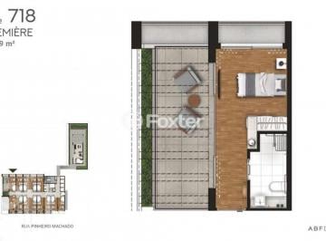 imagem dorm MAGNO 718 Basso.jpg · Apartamento à venda em Independência com 50 m², 1 quarto