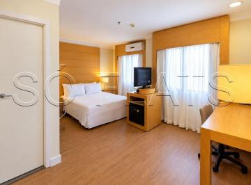 Apartamento · 25m² · 1 Quarto · 1 Vaga · Flat mobiliado 25m² 1 dorm, 1 vaga para investimento no Campo Belo