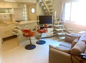 Apartamento · 46m² · 1 Quarto · 1 Vaga · Palazzo Gritti apto duplex fora do pool para moradia ou investimento