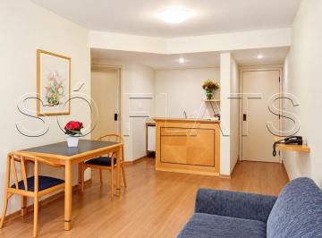 Apartamento · 43m² · 1 Quarto · 1 Vaga · Flat Conde Luciano na região central, próximo ao Metrô