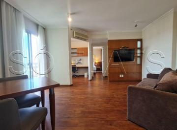 Apartamento · 48m² · 1 Quarto · 1 Vaga · QUALITY BELA CINTRA - flat, na região da Paulista no pool para investimento