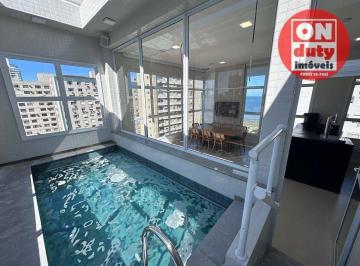 f373457dcd4e2e2cffa376a844207f8de0c33ff3 · Cobertura com 3 dormitórios à venda, 158 m² por R$ 4.000.000,00 - Embaré - Santos/SP