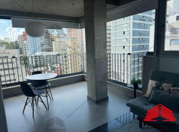 Foto 02 · Apartamento à venda em São Paulo-SP, Cerqueira César: 1 quarto, 1 banheiro, 1 vaga, 46m². Venha conf