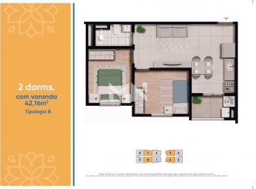 Apartamento · 42m² · 2 Quartos · 1 Vaga · Apartamento na planta à venda, 2 quartos, 1 vaga, Edifício Bella Verona - Itu/SP