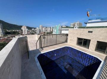 7a8841aa7b2b985bfb6ff12e397eb5b1819e3066 · Cobertura com 3 dormitórios, piscina, churrasqueira, 2 vagas, no Canto do Forte