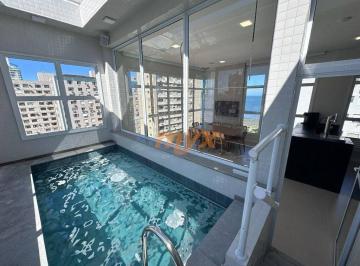 5cbbbdf04b390a75bbb746f1822646dc93f7a4b0 · Cobertura com 3 dormitórios à venda, 158 m² por R$ 4.000.000,00 - Embaré - Santos/SP