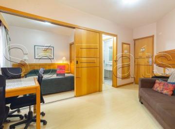 Apartamento · 31m² · 1 Quarto · 1 Vaga · Flat nos Jardins próximo a Avenida 9 de Julho e Shopping Pamplona para locação.