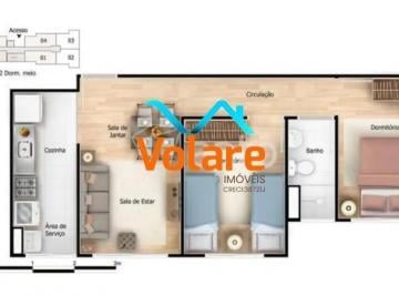 Apartamento · 42m² · 2 Quartos · 1 Vaga · Apartamento à venda em São Paulo-SP, Jardim do Lago: 2 quartos, 2 salas, 1 banheiro, 1 vaga de garag