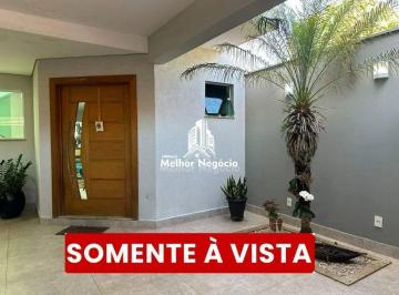 Casa · 200m² · 3 Quartos · 2 Vagas · Casa com 3 quartos (01 suíte) à venda no bairro Água Branca, Piracicaba - SP