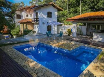Casa · 255m² · 4 Quartos · 5 Vagas · Sobrado à venda em Caraguatatuba, Loteamento Roteiro do Sol, com 4 quartos, 255m²