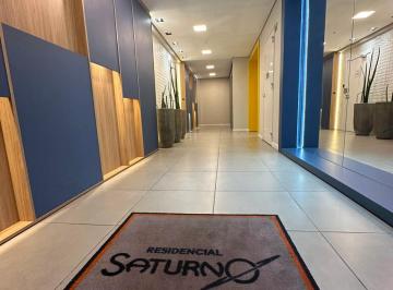 Hall de entrada prédio · Apartamento 1 dormitório, semimobiliado no Residencial Saturno, Rua Conde de Por