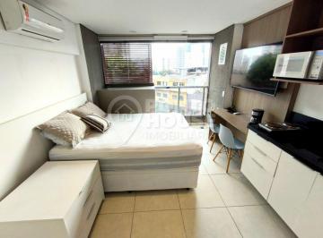 Apartamento · 24m² · 1 Quarto · Studio mobiliado para locação de 23,80m², 1 dormitório, terraço e 1 banheiro