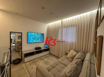 c5179cbd8e39890fe5277f0b33488996f6c89436 · Apartamento Duplex com 2 dormitórios à venda, 74 m² por R$ 980.000,00 - Boqueirão - Santos/SP