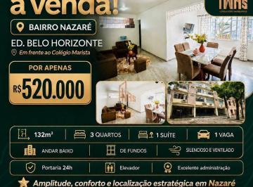 h9gyrn02yti3m2mxyjnlmda0_md · Apartamento à venda na Nazaré com 132m², 3 Quartos(1 Suíte) - ED. Belo Horizonte