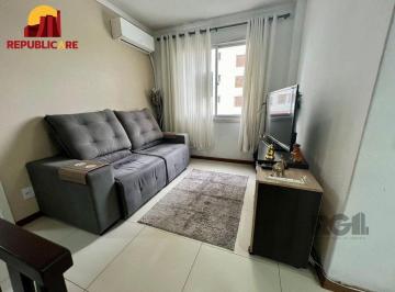 Apartamento · 54m² · 2 Quartos · 1 Vaga · Apartamento 2 dormitórios mobiliado no bairro Partenon.