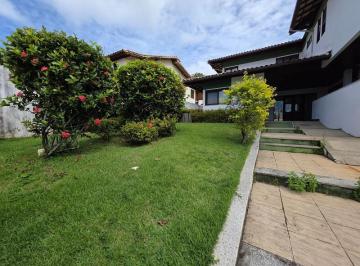 Fachada e jardins · Casa locação Cd Parque Costa Verde, 4 suítes e elevador