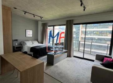 Apartamento · 42m² · 1 Quarto · Excelente apto studio na Vila Olímpia, com 42m² a.u., 1 dormitório, sala, cozinha, varanda, 1 vaga, 