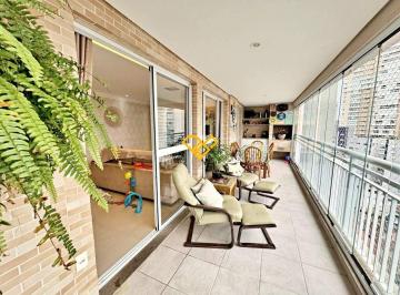 Varanda com churrasqueira · Apartamento 3 Quartos a Venda em Santos - Sp