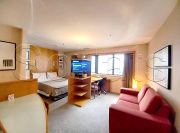 Apartamento · 29m² · 1 Quarto · 1 Vaga · Flat com a bandeira Transamerica, excelente localização, prox a Av. faria Lima e 9 de Julho.