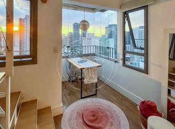 Apartamento · 30m² · 1 Quarto · BROOKLIN. STUDIO DUPLEX NOVO. MOBILIADO E DECORADO- PRONTO PARA MORAR!